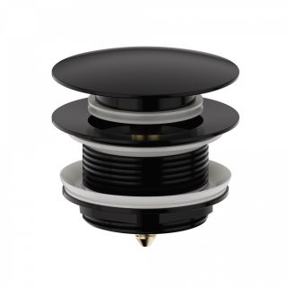 Донный клапан для ванны Wonzon & Woghand WW-SS105-MB чёрный матовый